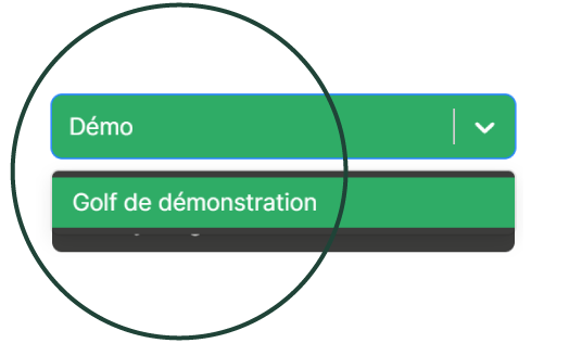Tester l'application DayParGolf avec le golf de démonstration