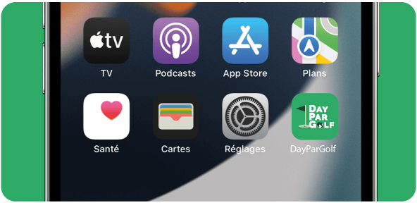 Installer DayParGolf sur iPhone